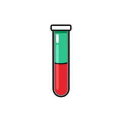 Obraz premium test tube on white background .svg