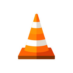 traffic cone on white background  .svg