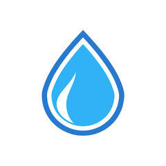 water droplet icon on white background  .svg