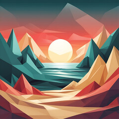 Geometric seamless pattern background illustration vector .