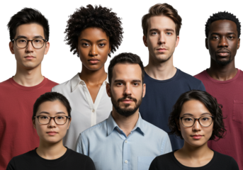Diverse Young Adults Unity Teamwork Togetherness
