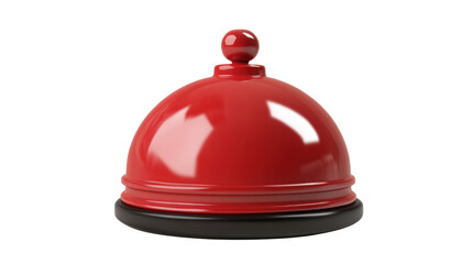 red service bell ring on white background