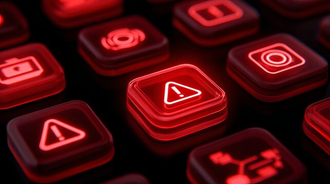 secure AI icon with shield, cloud computing, digital background.