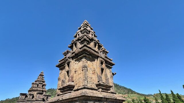 Arjuna Temple complex in Dieng. (In this complex there are Semar, Srikandi, Puntadewa and Sembadra temples).