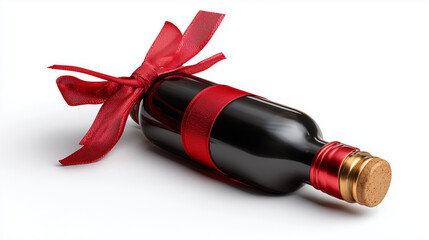 Mockup of Wine Packaging with Christmas Decor