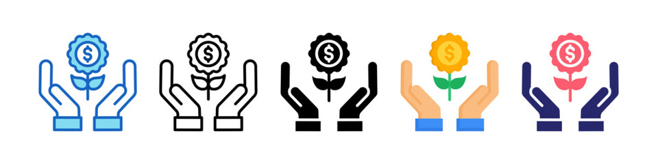 Preservation Multiple Style Icon Set Collection.