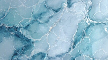 Obraz premium Icy Teal Marble Background with Frosted Crystal Effects and Texture