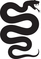 Snake silhouette vector illustration