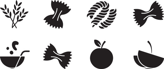  Pasta (including spaghetti, penne, and lasagna) silhouette