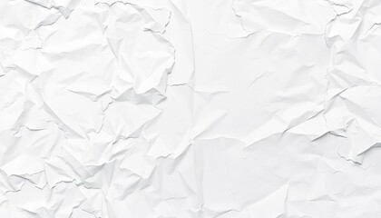 Obraz premium Crumpled white paper texture; ideal book cover background, distressed, illustration