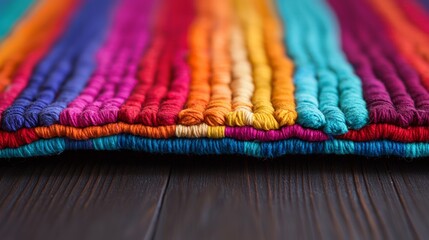 Vibrant Handmade Rag Rug - Sustainable Home Decor with Upcycled Fabric