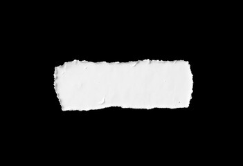 Roughly torn white rectangle, jagged edges, against black background ,  background,  craft