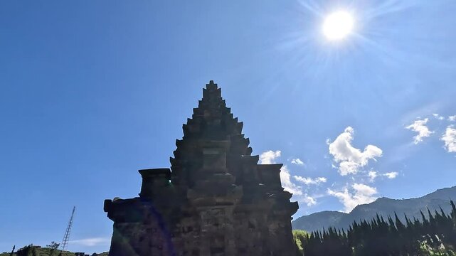 Arjuna Temple complex in Dieng. (In this complex there are Semar, Srikandi, Puntadewa and Sembadra temples).