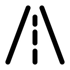 Line vector icon highway representing travel and vacation themes. Perfect for tourism websites, booking apps. Clean SVG format, fully scalable and editable for web or print.