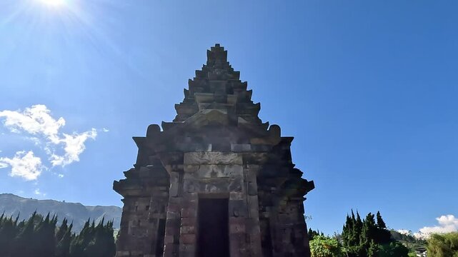 Arjuna Temple complex in Dieng. (In this complex there are Semar, Srikandi, Puntadewa and Sembadra temples).