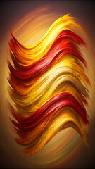 Minimal Curved Brush Strokes with Multicolor Gradient Mobile Ratio Composition