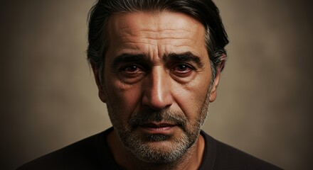 Obraz premium Portrait of a Pensive Man