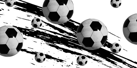 Soccer ball or football flat vector icon simple black style, illustration.