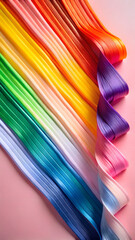 Minimal Curved Brush Strokes with Multicolor Gradient Mobile Ratio Composition