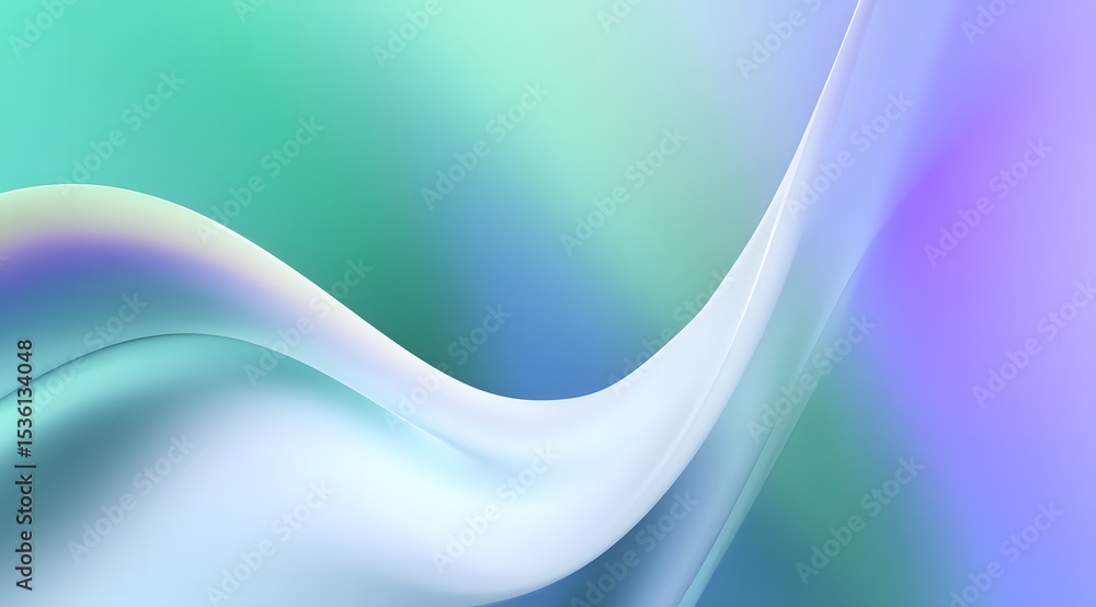 Poster abstract wavy form with gradient background