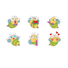 Bee stickers