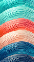 Minimal Curved Brush Strokes with Multicolor Gradient Mobile Ratio Composition