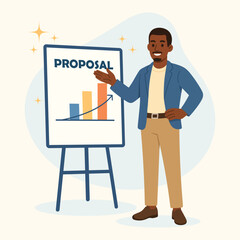 Professional Presenting Agreement Terms Concept in Flat Vector Style