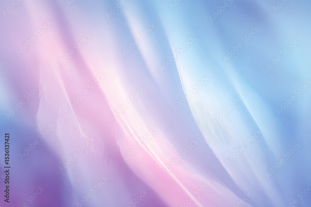 Poster minimalist abstract blur with soft hues that evoke serenity featuring large areas of copy space