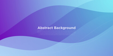 Abstract colorful blue and purple gradient wave background. Simple wave fluid liquid pattern background. Eps10 vector