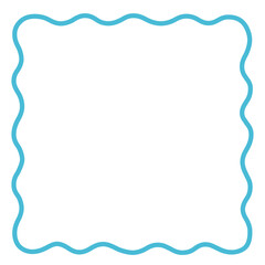 ポップなフレームのベクターイラスト。枠、ふにゃふにゃ、素材、背景