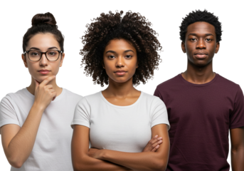 Diverse Young Adults Team Portrait Inclusion Equality