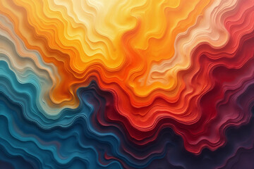 Vibrant Liquid Art in Warm and Cool Tones