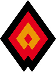 Abstract Geometric Shape Illustration on Black