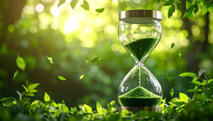 Green Time, Natural Hourglass, Earthly Concept