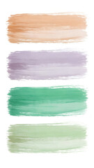 Minimal Curved Brush Strokes with Multicolor Gradient Mobile Ratio Composition