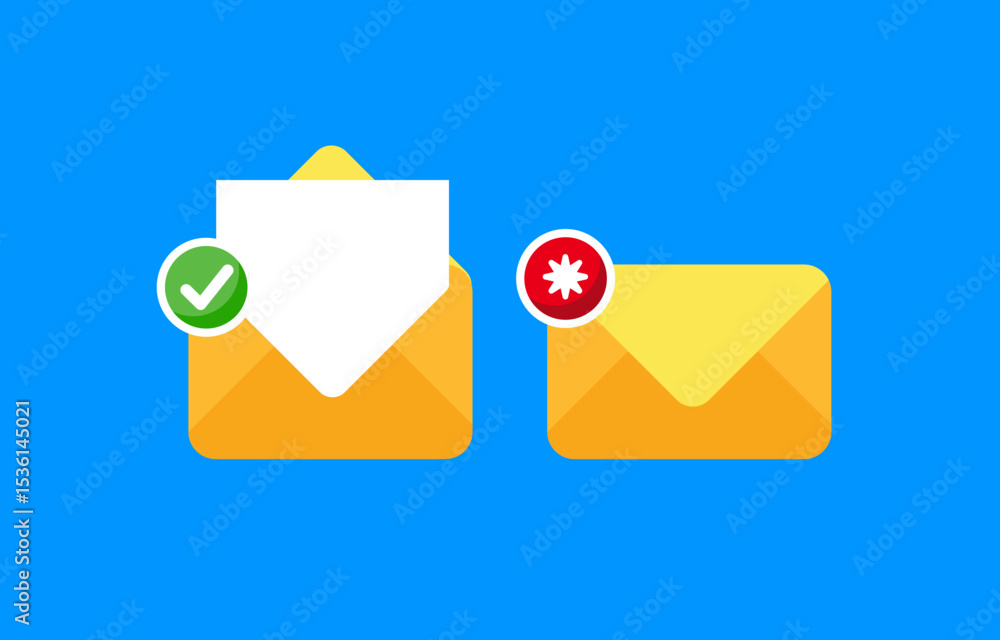 Poster email notifications approved and unread message icons