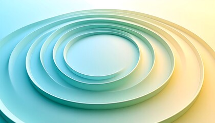 Obraz premium Soothing wave patterns expressing unseen language in soft tonal fade