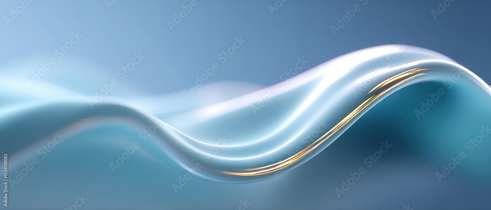 Poster Smooth Digital Waves Background with Fluid Abstract Shapes and Subtle Gradients for Modern Technology and Innovation Presentations