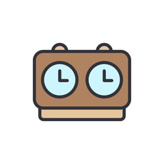 Illustration Of A Chess Clock For Measuring Time During Tournament