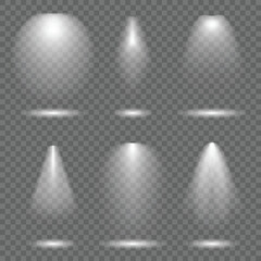 Simple Spotlights in Row with Diffused Glow (Product Display Icon)