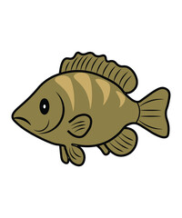 Cartoon Gourami Fish Vector