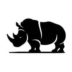 Fototapeta premium rhinoceros silhouette