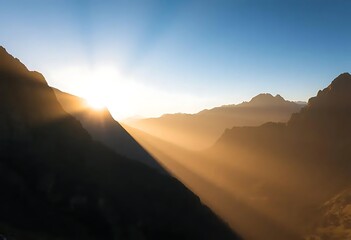 Golden sunrise mountain landscape photography scenic views travel destination adventure outdoors nature 100