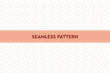 Dash Line Scattered Texture Pattern. Line Art Geometric Seamless Pattern. Minimalistic Vector Graphic Pattern. 