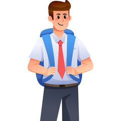 Back to School Cartoon Character