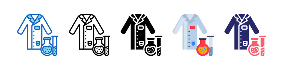 Suit Multiple Style Icon Set Collection.