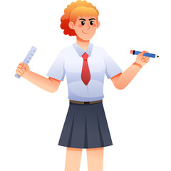 Back to School Cartoon Character