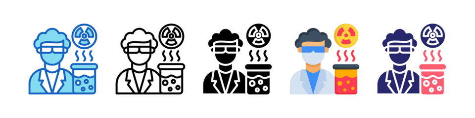 Radiactive Multiple Style Icon Set Collection.