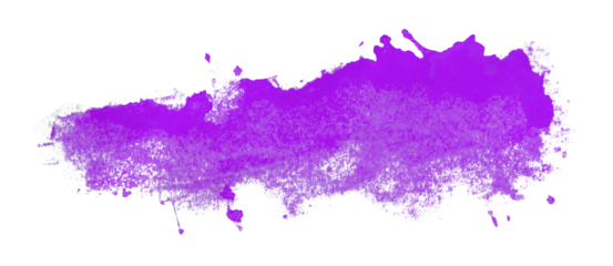 purple watercolor background. Artistic hand paint. Isolated on transparent background.