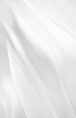 Abstract white fabric background with copy space 3D render